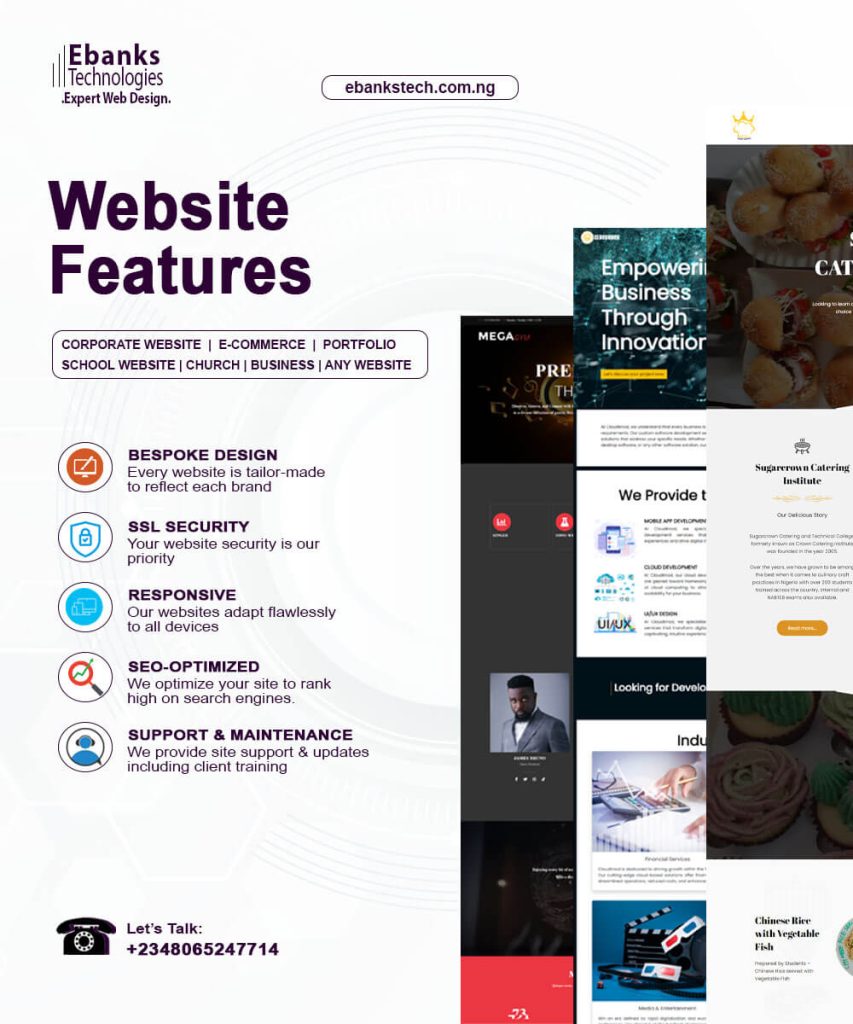 ebanks technologies, efe bankole, web designer